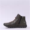 Rieker Stitch Detail Laced Ankle Boot - Green